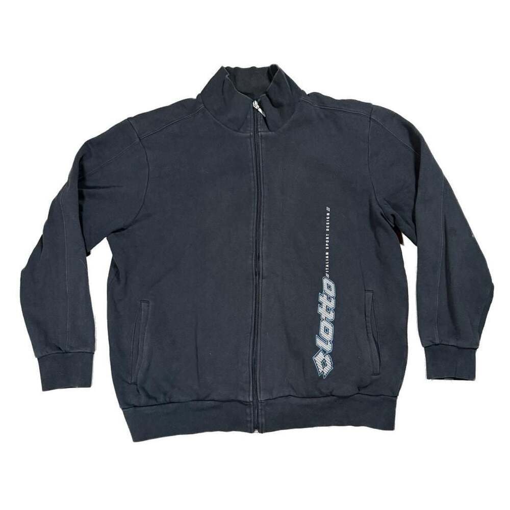 Lotto Vintage Italian Sport Design Full Zip Fleece Track Jacket